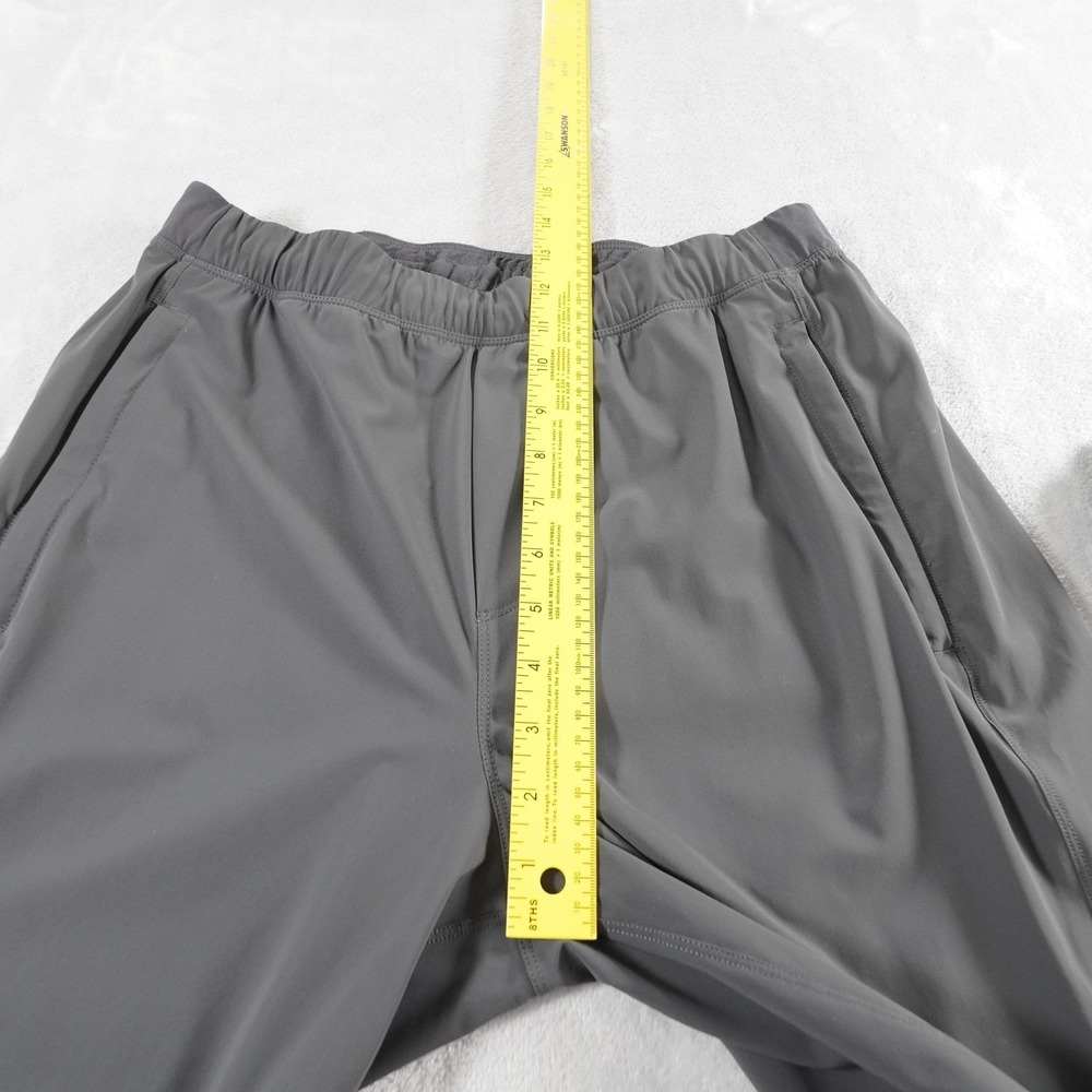 Lululemon Track Pants Mens M Black Nylon Spandex Relaxed Straight Activewear - Picture 8 of 12